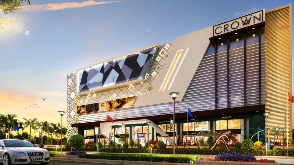 3D visualization of Crown Mall by Sparsh 3D Lucknow